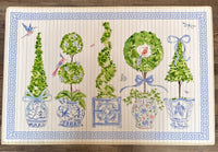 Blue Bamboo Mat