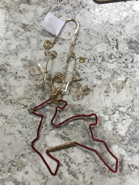 Red Reindeer Ornament