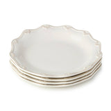 Heritage Scroll Salad Plate – Artistic Stoneware Accent