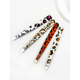 Professional Leopard Eyebrow Tweezer: MIX COLOR / ONE(12)