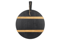 Black Round Mod Charcuterie Board, Medium