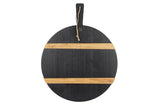 Black Round Mod Charcuterie Board, Medium