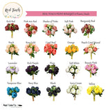 10.5" Real touch artificial Peony bundle-8 Flowers and buds: Rich Red