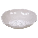 Perlette Cream Melamine Large Serving Bowl 13.75 x 2.75 in