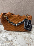 Purse/Phone Accessory- black and white bandana