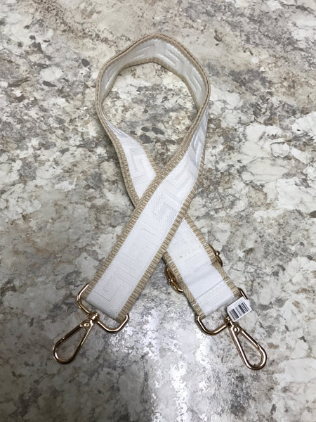 White and Ivory Purse Strap