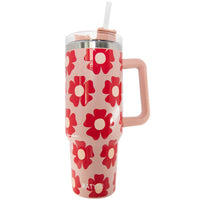 Flower Power Mother’s Day 40 Oz Tumbler Cup: Flower Power Multi