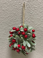 Berry Ball Frosted Ornament