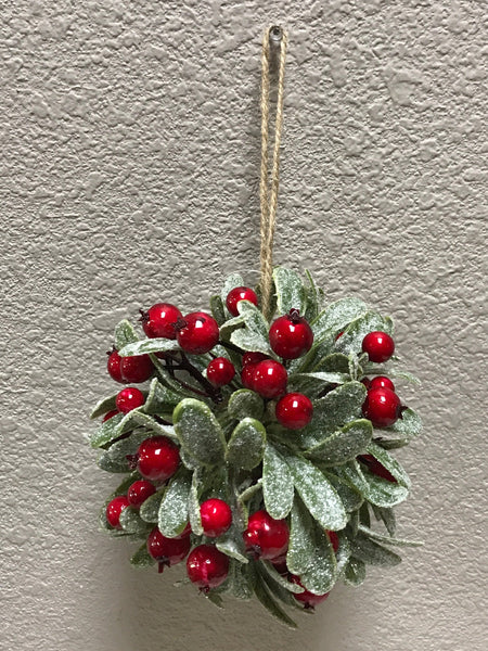 Berry Ball Frosted Ornament