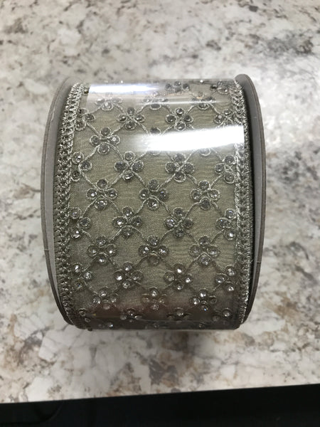 Lattice Diamonds Platinum Ribbon