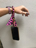 Purse/Phone Accessory-  Pink & Black Leopard
