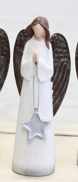 8" Angel Holding Star