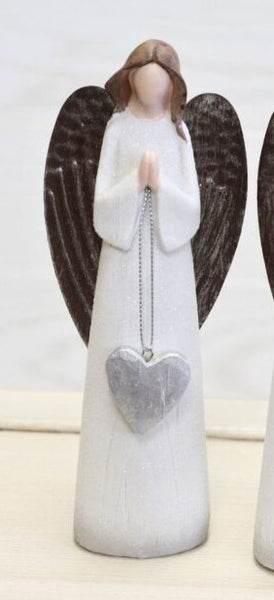 8" Angel Holding Heart