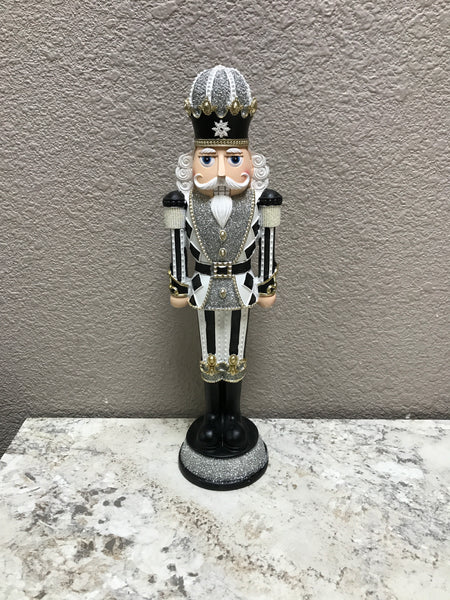13" Resin Royal Nutcracker Harlequin Suit