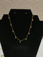 Gold Necklace with C.Z