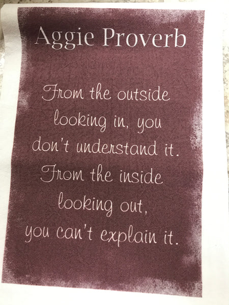 Aggie Proverb Tea Towel