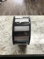 Black and White Glitter Stripe Horizontal Ribbon