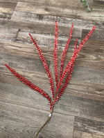 Red Christmas Feathers