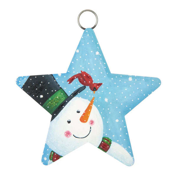 RT Snowman & Curious Cardinal Star Charm