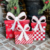RT Classic Red and White Gifts Striped