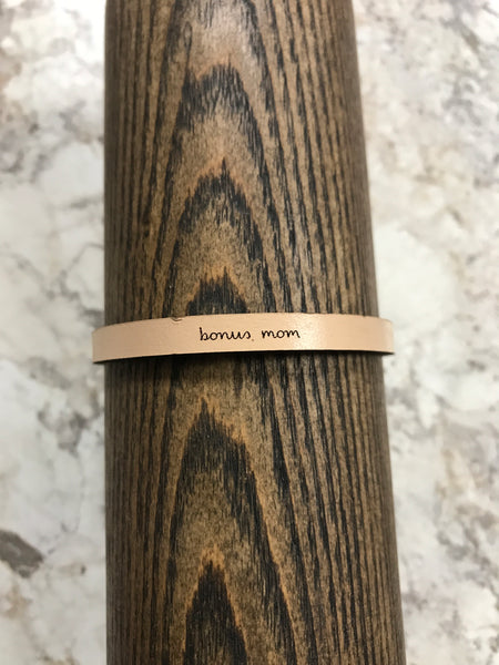 Tan "bonus mom" Bracelet