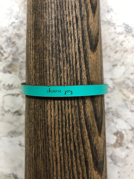 Turquoise "choose joy" Bracelet