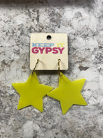 Yellow Star Earrings