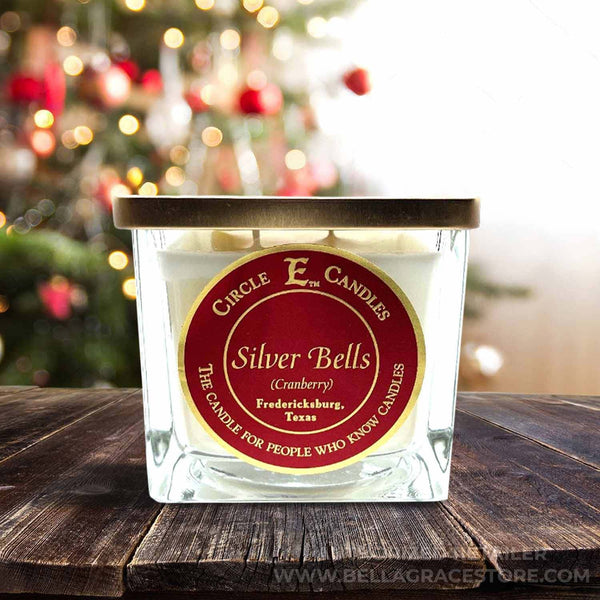 Silver Bells Circle E Candle 8oz