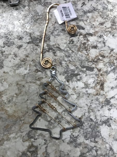 Gold Silver Tree Bead Ornament