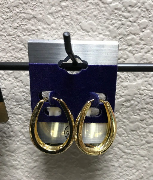 Gold Drop Hoops