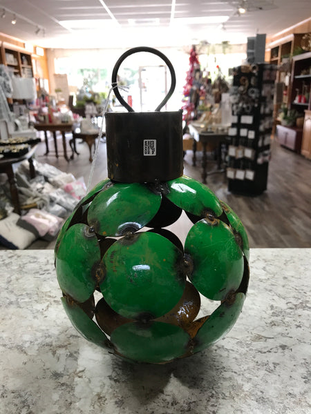SM Green Christmas Metal Ornament