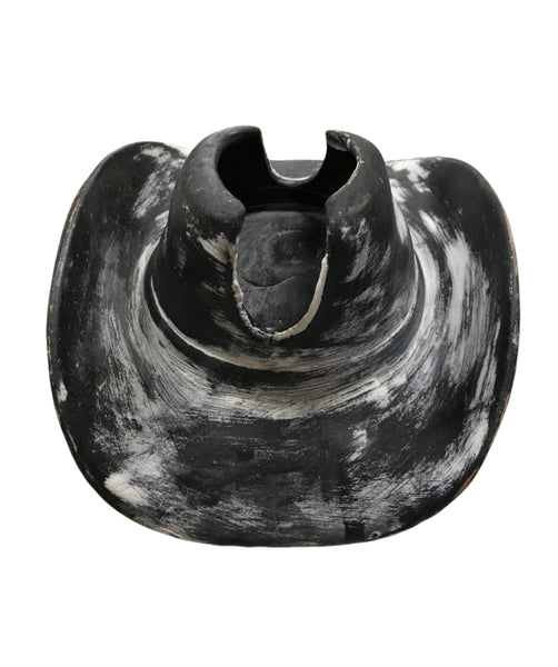 Black Clay Hat Napkin Holder
