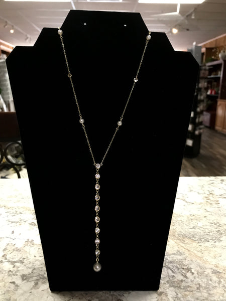 Gold Necklace with C.Z