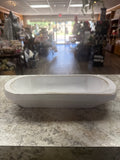 Mini Baguette Wood Bowl, White