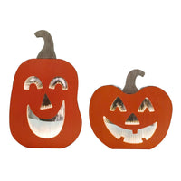 RT Short: Orange Jack O Lanterns with LED Lights