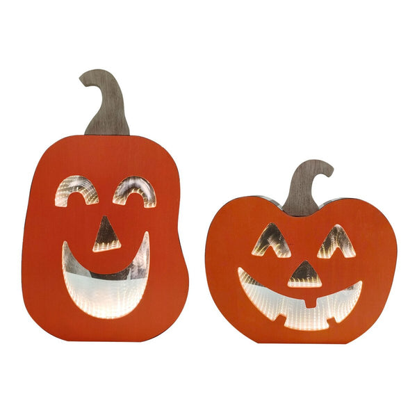 RT Short: Orange Jack O Lanterns with LED Lights