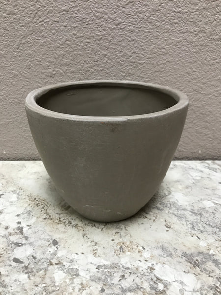 Clay Terracotta Conic Pot Gray