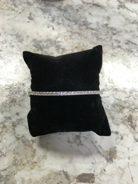 SM Silver C.Z Bangle