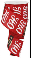 2.5" x 10yd Santa Belt W/"Ho Ho Ho"