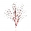 38" Red Twisted Metallic Grass Spray