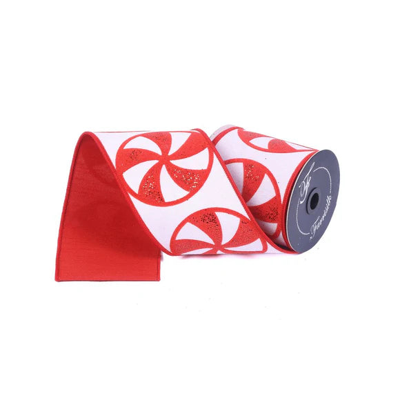 Peppermint Candies Christmas Ribbon