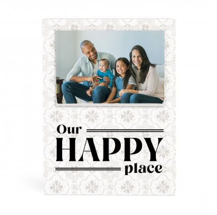 Our Happy Place Small Magnetic Picture Frame