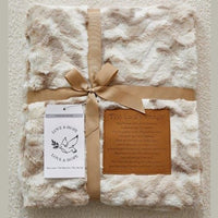 The Lord's Prayer Patch Fur Throw