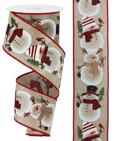 Chubby Snowman Ribbon