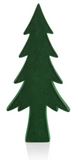 Green Flocked Tree-11.25"