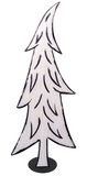 Black and White Whispy Christmas Tree