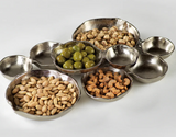 Cluster of Nine Serving Bowls-Nickel