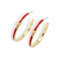 Texas Tech Logo Hoop Earrings