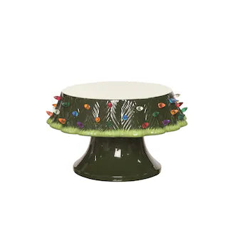 Light Up Retro Tree Cake Plate