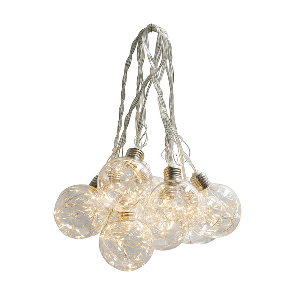 Small Led String Lights with Balls, Clear